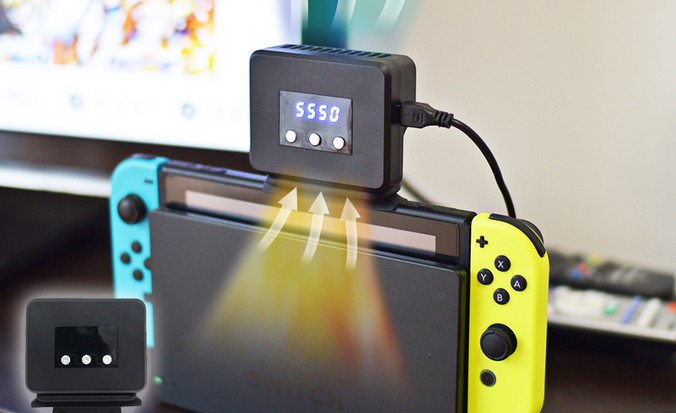 Cooling dock for nintendo switch